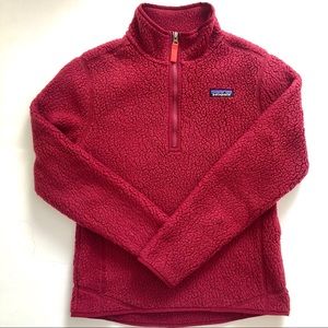 Pomegranate Sherpa Patagonia Quarterzip